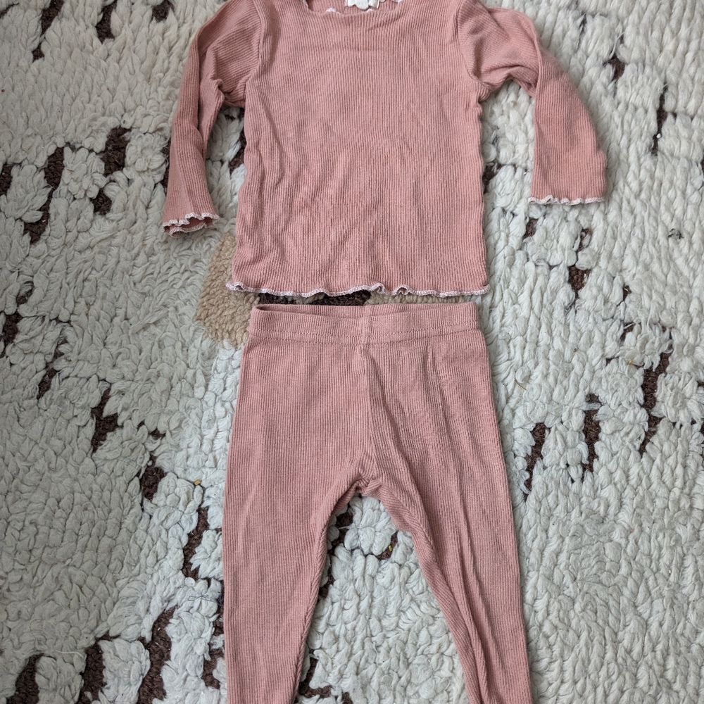 Lil legs ribbed set